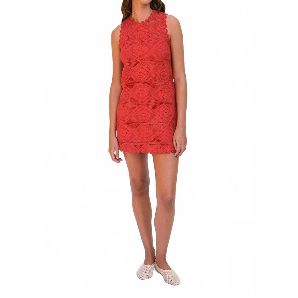 NEW SAYLOR irene mini dress in tango red